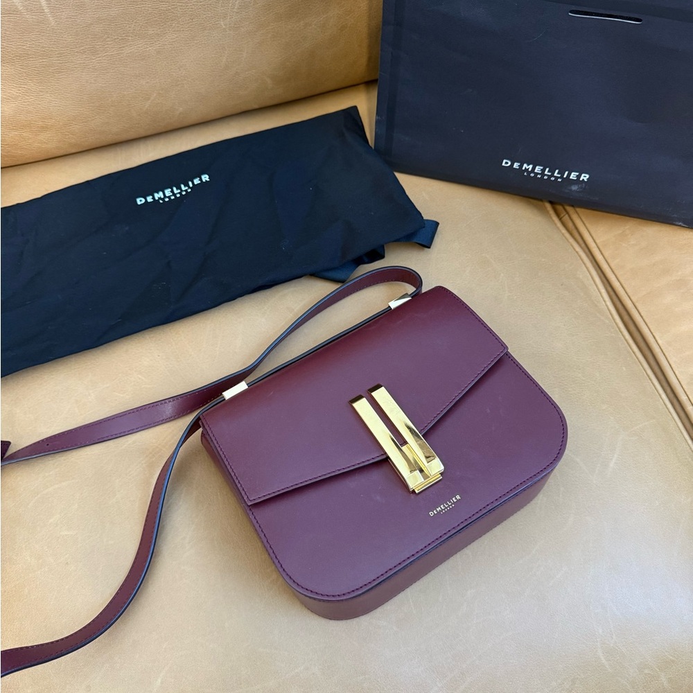 DeMellier Vancouver Bag Smooth Burgundy - Picture 3 of 8